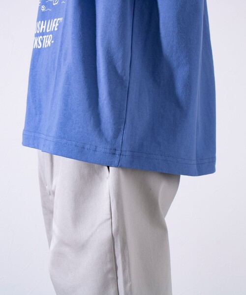 FREDY MAC(フレディーマック)の「【Duckster/ダックスター】吸水速乾天竺 AN RUSH LIFE ロングスリーブTシャツ(Tシャツ/カットソー・メンズ・ブラック/ライトブルー/アイボリー/サーモンピンク・M/L)」の12枚目の写真