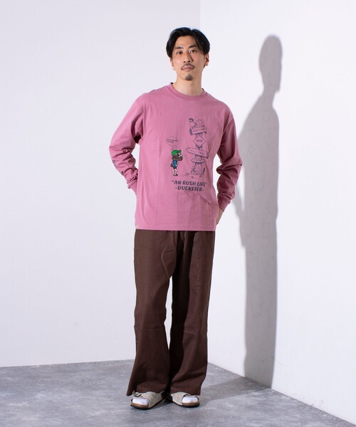 FREDY MAC(フレディーマック)の「【Duckster/ダックスター】吸水速乾天竺 AN RUSH LIFE ロングスリーブTシャツ(Tシャツ/カットソー・メンズ・ブラック/ライトブルー/アイボリー/サーモンピンク・M/L)」の18枚目の写真