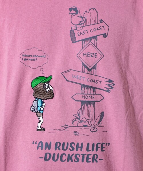 FREDY MAC(フレディーマック)の「【Duckster/ダックスター】吸水速乾天竺 AN RUSH LIFE ロングスリーブTシャツ(Tシャツ/カットソー・メンズ・ブラック/ライトブルー/アイボリー/サーモンピンク・M/L)」の21枚目の写真