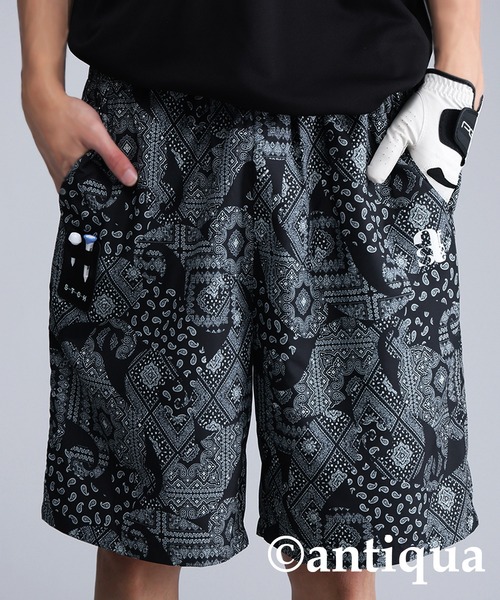antiqua(アンティカ)の「【STCH】ペイズリー柄ハーフパンツ(その他パンツ・レディース・ベージュ/ネイビー/ブラック・LXL/ML)」の17枚目の写真