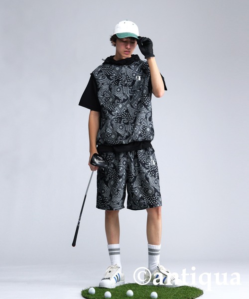 antiqua(アンティカ)の「【STCH】ペイズリー柄ハーフパンツ(その他パンツ・レディース・ベージュ/ネイビー/ブラック・LXL/ML)」の18枚目の写真