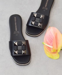 【INTER-CHAUSSURES】オーナメントフラットスライドサンダル(I52200)