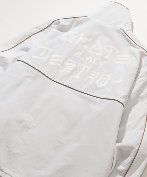 THRASHER(スラッシャー)の「【THRASHER/スラッシャー】ナイロンタスラン パイピングブルゾン(ナイロンジャケット・メンズ・ブラック/ホワイト・LL/M/L)」の6枚目の写真
