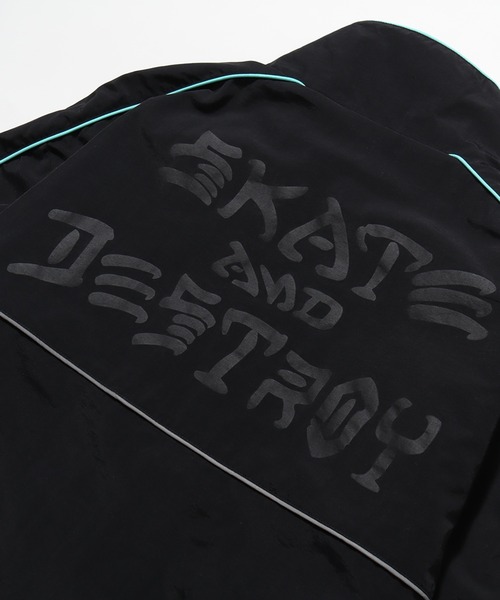 THRASHER(スラッシャー)の「【THRASHER/スラッシャー】ナイロンタスラン パイピングブルゾン(ナイロンジャケット・メンズ・ブラック/ホワイト・LL/M/L)」の5枚目の写真