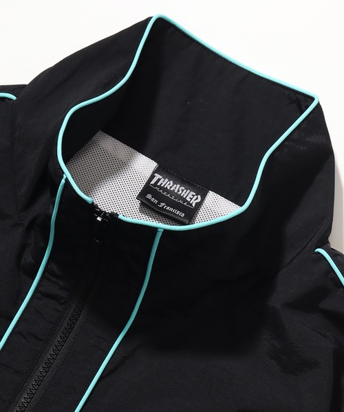 THRASHER(スラッシャー)の「【THRASHER/スラッシャー】ナイロンタスラン パイピングブルゾン(ナイロンジャケット・メンズ・ブラック/ホワイト・LL/M/L)」の12枚目の写真
