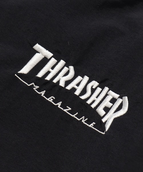 THRASHER(スラッシャー)の「【THRASHER/スラッシャー】ナイロンタスラン パイピングブルゾン(ナイロンジャケット・メンズ・ブラック/ホワイト・LL/M/L)」の9枚目の写真