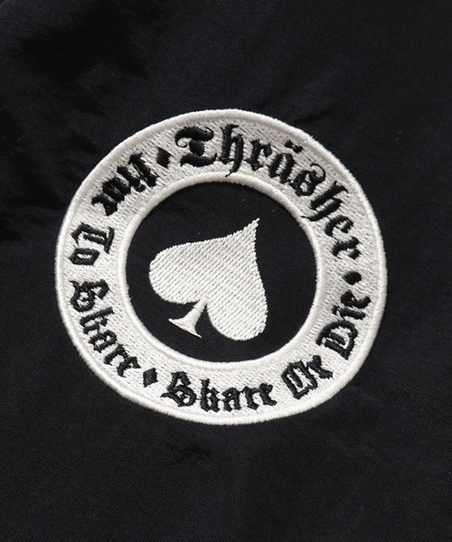 THRASHER(スラッシャー)の「【THRASHER/スラッシャー】ナイロンタスラン パイピングブルゾン(ナイロンジャケット・メンズ・ブラック/ホワイト・LL/M/L)」の8枚目の写真