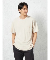 EDWIN（エドウィン）の「【EDWIN】半袖 Tシャツ  冷感 COOL FLEX ポケットロゴ刺繍 鹿の子 無地 カジュアルインナー 春夏（Tシャツ/カットソー）」