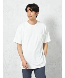 【EDWIN】半袖 Tシャツ 冷感 COOL FLEX ポケットロゴ刺繍 鹿の子 無地 カジュアルインナー 春夏