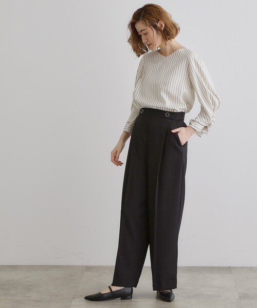 grove（グローブ）の「2WAYショルダーストラップワイドパンツ（その他パンツ・レディース・ブラック/ブラウン系/グレー・02/03/01/05/04）」の22枚目の写真