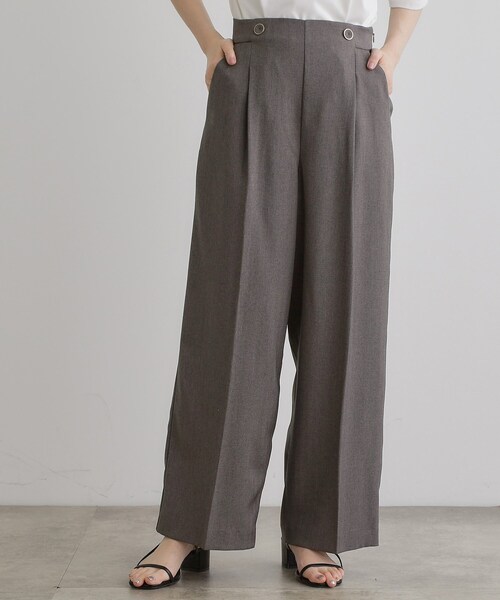 grove（グローブ）の「2WAYショルダーストラップワイドパンツ（その他パンツ・レディース・ブラック/ブラウン系/グレー・02/03/01/05/04）」の18枚目の写真