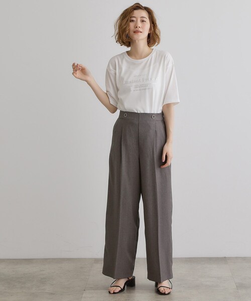 grove（グローブ）の「2WAYショルダーストラップワイドパンツ（その他パンツ・レディース・ブラック/ブラウン系/グレー・02/03/01/05/04）」の16枚目の写真