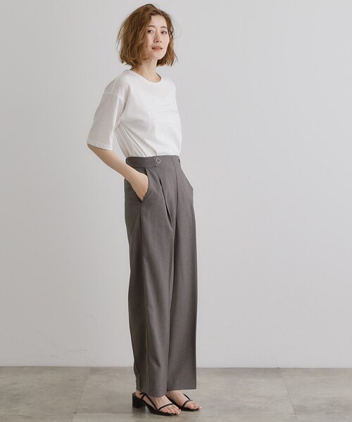 grove（グローブ）の「2WAYショルダーストラップワイドパンツ（その他パンツ・レディース・ブラック/ブラウン系/グレー・02/03/01/05/04）」の15枚目の写真