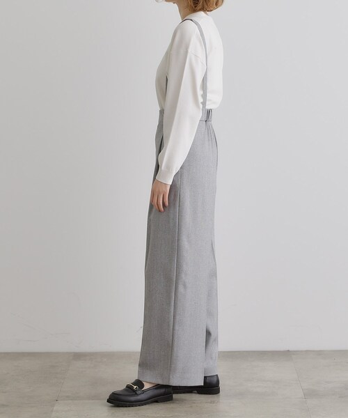 grove（グローブ）の「2WAYショルダーストラップワイドパンツ（その他パンツ・レディース・ブラック/ブラウン系/グレー・02/03/01/05/04）」の10枚目の写真