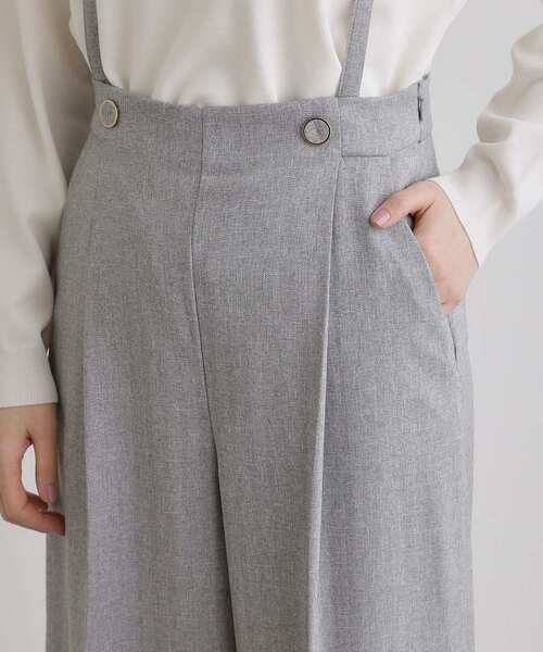 grove（グローブ）の「2WAYショルダーストラップワイドパンツ（その他パンツ・レディース・ブラック/ブラウン系/グレー・02/03/01/05/04）」の8枚目の写真