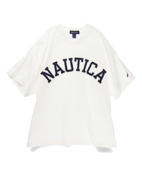 NAUTICA(ノーティカ)の「【NAUTICA/ノーティカ】ロゴアップリケ半袖Tシャツ25SS(Tシャツ/カットソー・キッズ・オフホワイト/ブラック/ブルー/グリーン・S/M/L/XL)」の19枚目の写真