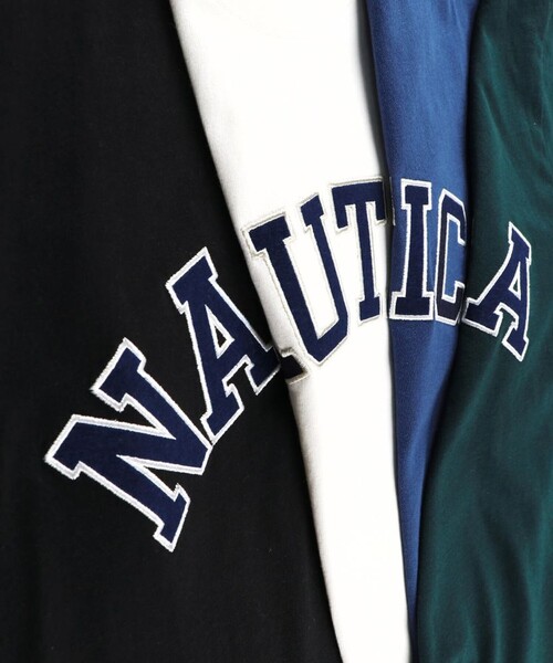NAUTICA(ノーティカ)の「【NAUTICA/ノーティカ】ロゴアップリケ半袖Tシャツ25SS(Tシャツ/カットソー・キッズ・オフホワイト/ブラック/ブルー/グリーン・S/M/L/XL)」の16枚目の写真