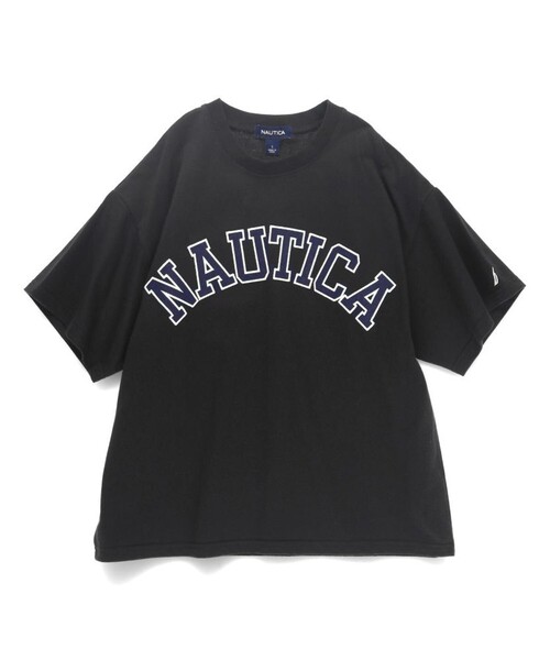 NAUTICA(ノーティカ)の「【NAUTICA/ノーティカ】ロゴアップリケ半袖Tシャツ25SS(Tシャツ/カットソー・キッズ・オフホワイト/ブラック/ブルー/グリーン・S/M/L/XL)」の21枚目の写真