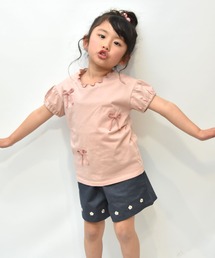 Si・Shu・Non（シシュノン）の「ﾘﾎﾞﾝﾓﾁｰﾌTｼｬﾂ（Tシャツ/カットソー）」