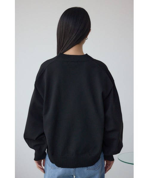 AZUL by moussy(アズールバイマウジー)の「コクーンシルエットカーディガン(カーディガン/ボレロ・レディース・アイボリー/ブラック/ブルー・SMALL/MEDIUM)」の4枚目の写真