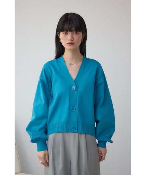 AZUL by moussy(アズールバイマウジー)の「コクーンシルエットカーディガン(カーディガン/ボレロ・レディース・アイボリー/ブラック/ブルー・SMALL/MEDIUM)」の8枚目の写真