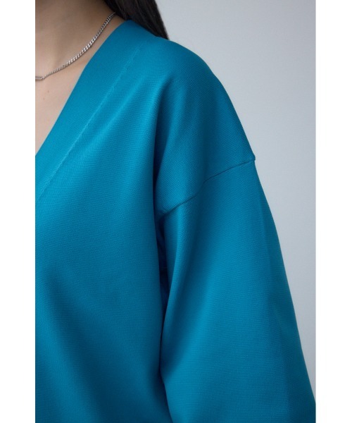 AZUL by moussy(アズールバイマウジー)の「コクーンシルエットカーディガン(カーディガン/ボレロ・レディース・アイボリー/ブラック/ブルー・SMALL/MEDIUM)」の12枚目の写真