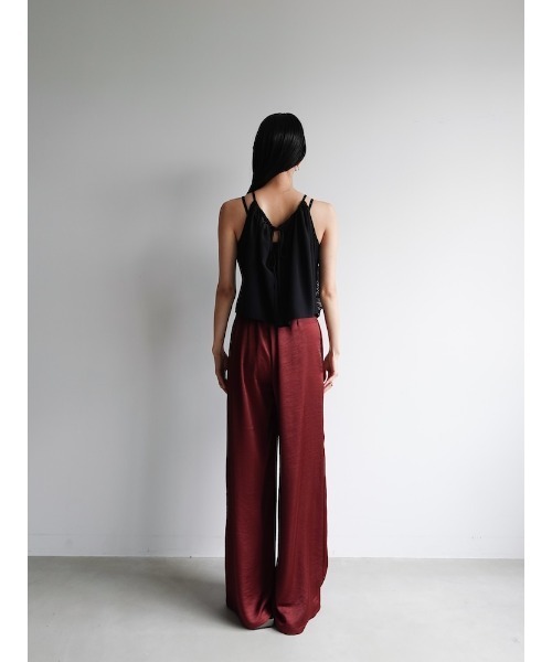 セール】Drawstring Flower Motif Camisole/ドローストリング
