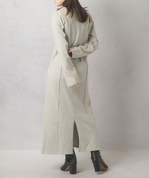 Lull（ルル）の「【Lull / ルル】2WAYカットアウトスリーブワンピース（ワンピース・レディース・ブラック/杢グレー・ONESIZE）」の21枚目の写真