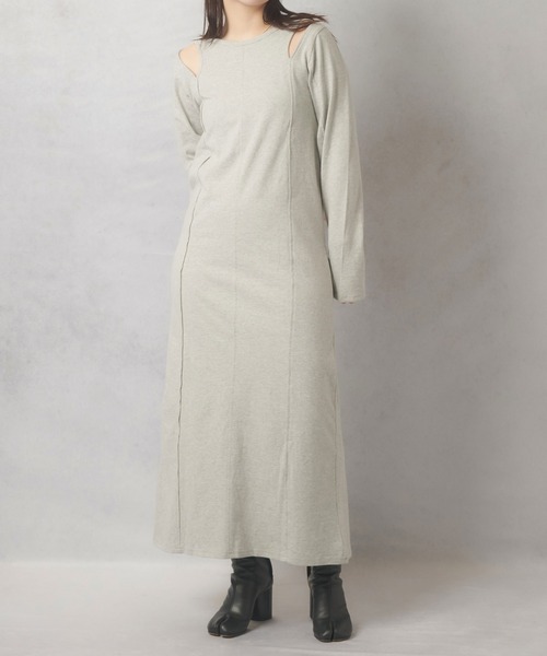 Lull（ルル）の「【Lull / ルル】2WAYカットアウトスリーブワンピース（ワンピース・レディース・ブラック/杢グレー・ONESIZE）」の22枚目の写真