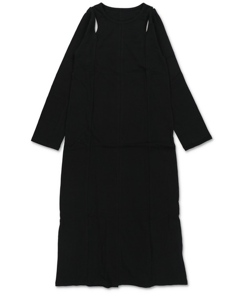 Lull（ルル）の「【Lull / ルル】2WAYカットアウトスリーブワンピース（ワンピース・レディース・ブラック/杢グレー・ONESIZE）」の7枚目の写真