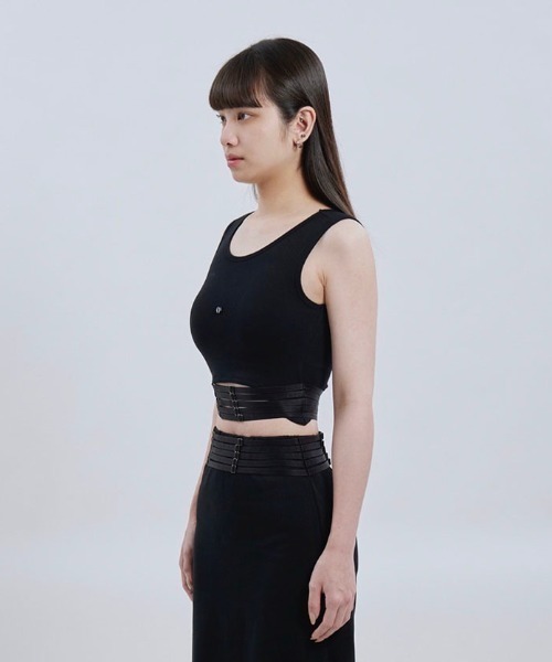 Seivson(セイヴソン)の「【 Seivson 】ZOZO 記念ベルトストラップブラトップ(ベスト・レディース・ブラック・SMALL/MEDIUM)」の2枚目の写真