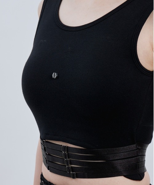 Seivson(セイヴソン)の「【 Seivson 】ZOZO 記念ベルトストラップブラトップ(ベスト・レディース・ブラック・SMALL/MEDIUM)」の5枚目の写真