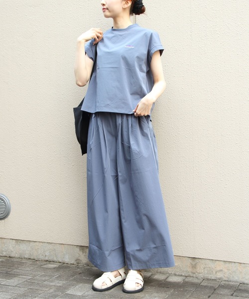 THOUSAND MILE(TEUh}C)THOUSAND MILE/TEUh}C@t`X[uVcChpc ZbgAbv+obOi3_Zbgj@FRENCH SLEEVE SHIRT&WIDE PANTS SET(ZbgAbv)