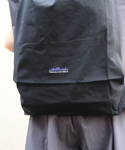 THOUSAND MILE（サウザンドマイル）の「THOUSAND MILE/サウザンドマイル　フレンチスリーブシャツ＆ワイドパンツ セットアップ+バッグ（3点セット）　FRENCH SLEEVE SHIRT&WIDE PANTS SET（セットアップ・レディース・ブラック/ブルーグレー/チャコールグレー・FREE）」の12枚目の写真