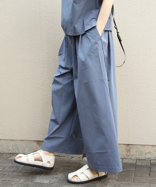 THOUSAND MILE（サウザンドマイル）の「THOUSAND MILE/サウザンドマイル　フレンチスリーブシャツ＆ワイドパンツ セットアップ+バッグ（3点セット）　FRENCH SLEEVE SHIRT&WIDE PANTS SET（セットアップ・レディース・ブラック/ブルーグレー/チャコールグレー・FREE）」の21枚目の写真