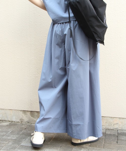 THOUSAND MILE（サウザンドマイル）の「THOUSAND MILE/サウザンドマイル　フレンチスリーブシャツ＆ワイドパンツ セットアップ+バッグ（3点セット）　FRENCH SLEEVE SHIRT&WIDE PANTS SET（セットアップ・レディース・ブラック/ブルーグレー/チャコールグレー・FREE）」の22枚目の写真