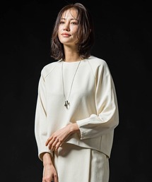 LAUTREAMONT（ロートレアモン）の「フォルムスリーブカットソー≪セットアップ対応 洗濯機で洗える≫（Tシャツ/カットソー）」