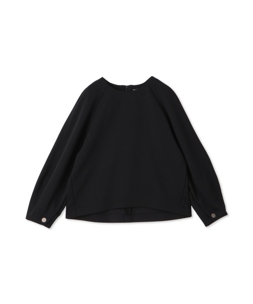 LAUTREAMONT(ロートレアモン)の「フォルムスリーブカットソー≪セットアップ対応/洗濯機で洗える≫(Tシャツ/カットソー・レディース・ブラック/オフホワイト・9号)」の3枚目の写真