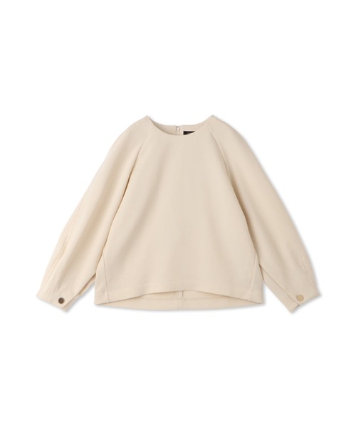 LAUTREAMONT(ロートレアモン)の「フォルムスリーブカットソー≪セットアップ対応/洗濯機で洗える≫(Tシャツ/カットソー・レディース・ブラック/オフホワイト・9号)」の8枚目の写真