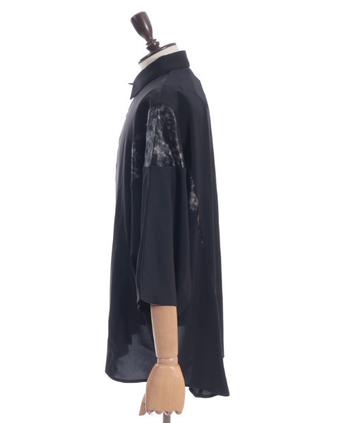 REZEN（リゼン）の「霞柄切替半袖シャツ（シャツ/ブラウス・メンズ・ライトグレー/パープル/ブラック・MEDIUM/LARGE）」の15枚目の写真