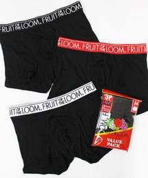 FRUIT OF THE LOOM（フルーツオブザルーム）の「【FRUIT OF THE LOOM】フルーツオブザルーム FLT 3pack Black フライスボクサーブリーフ ボクサーパンツ 14646600（ボクサーパンツ）」