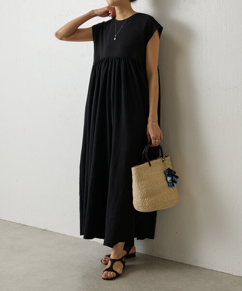 BEARDSLEY（ビアズリー）の「ギャザーサロペット（サロペット/オーバーオール・レディース・ブラック・FREE）」の22枚目の写真