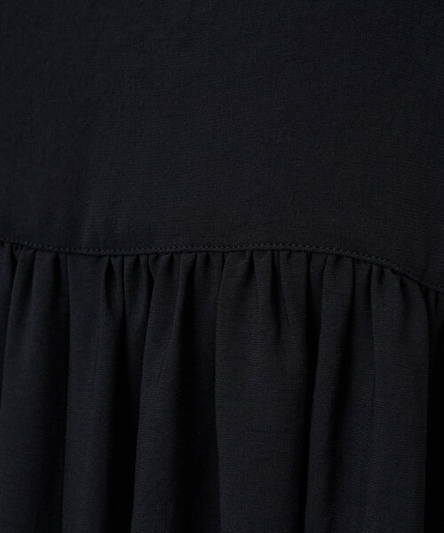BEARDSLEY（ビアズリー）の「ギャザーサロペット（サロペット/オーバーオール・レディース・ブラック・FREE）」の3枚目の写真