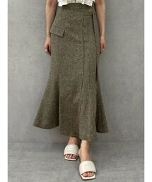 LAGUNAMOON | ツイードウエストアシメナローフレアスカート(スカート)