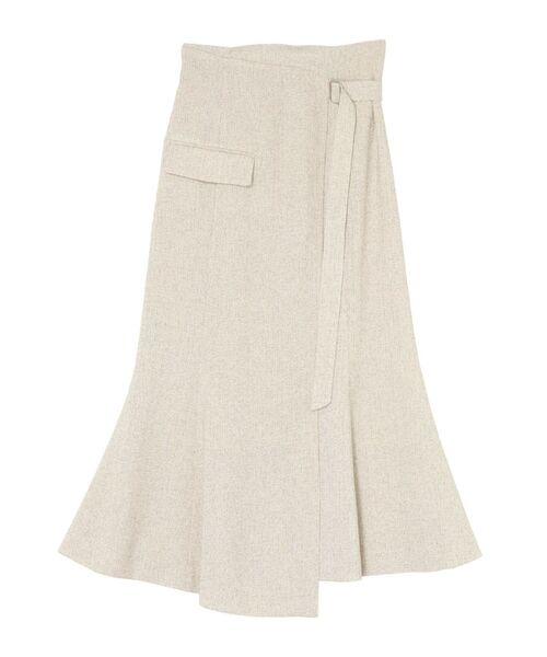 セール】ツイードウエストアシメナローフレアスカート（スカート