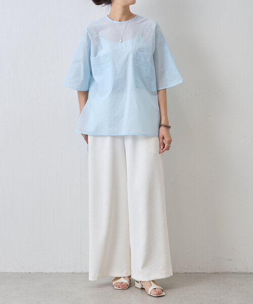 BEARDSLEY（ビアズリー）の「ピケジャージーパンツ（その他パンツ・レディース・ホワイト/ブラック・FREE）」の9枚目の写真