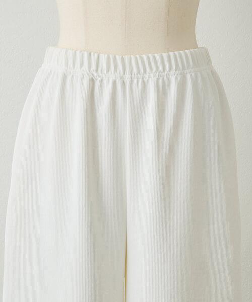 BEARDSLEY（ビアズリー）の「ピケジャージーパンツ（その他パンツ・レディース・ホワイト/ブラック・FREE）」の21枚目の写真