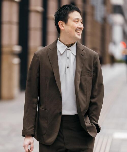 URBAN RESEARCH DOORS(アーバンリサーチドアーズ)の「LIFE STYLE TAILOR リネンライクコンフォータブルジャケット(その他アウター・メンズ・グレー/ブラウン系その他/ネイビー・X-LARGE/LARGE/MEDIUM/SMALL)」の11枚目の写真