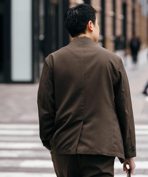 URBAN RESEARCH DOORS(アーバンリサーチドアーズ)の「LIFE STYLE TAILOR リネンライクコンフォータブルジャケット(その他アウター・メンズ・グレー/ブラウン系その他/ネイビー・X-LARGE/LARGE/MEDIUM/SMALL)」の9枚目の写真