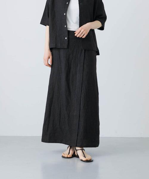 セール】リネンラミーラップスカート（スカート）｜かぐれ（カグレ）の